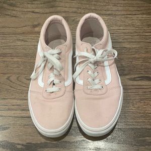 Light pink low top vans